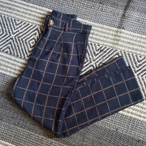 SHEIN Lightweight Plaid Pants